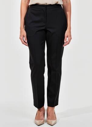 Pantalon slim talie elastică mărime normală negru JUMFIL femeie