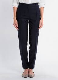 Pantalon slim talie elastică mărime normală albastru JUMFIL femme