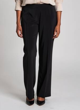 Pantalon drept talie elastică negru JUMFIL femeie