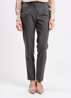 Pantalon slim talie înaltă talie înaltă gri JUMFIL femeie