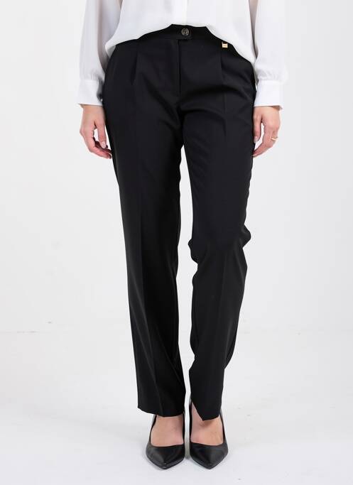 Pantalon slim talie elastică talie înaltă negru JUMFIL femme
