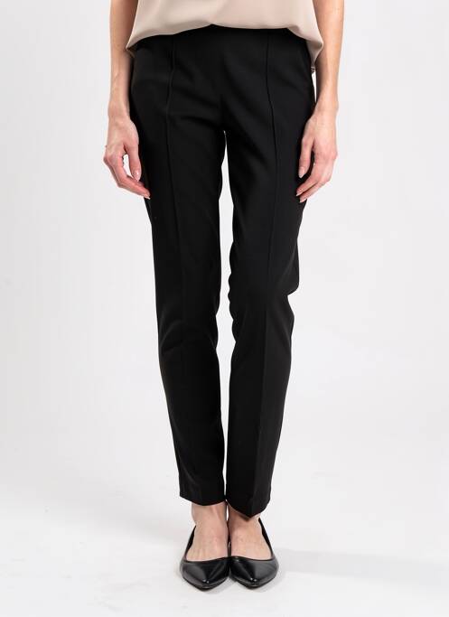 Pantalon slim talie elastică mărime normală negru JUMFIL femme