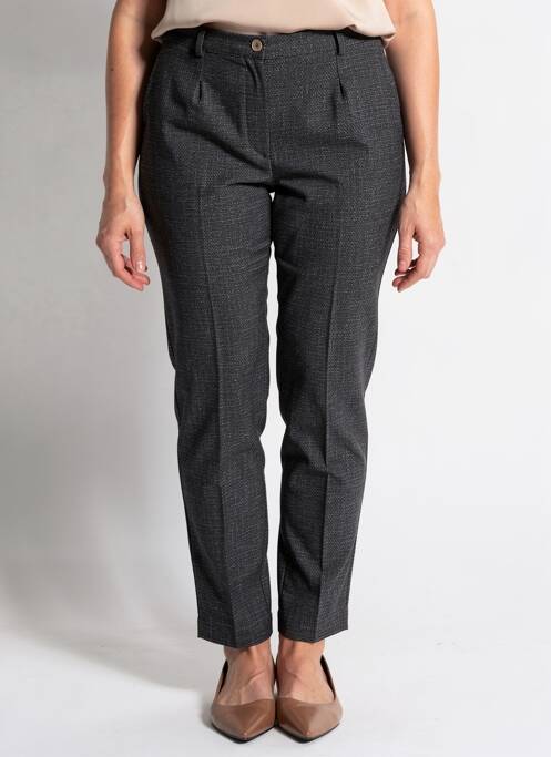 Pantalon slim talie elastică talie înaltă negru JUMFIL femme