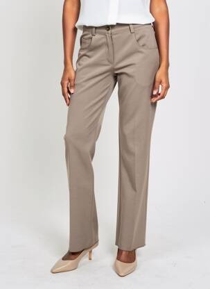 Pantalon slim elasticitate mărime normală maro JUMFIL femeie