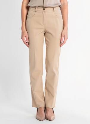 Pantalon slim elasticitate mărime normală bej JUMFIL femeie