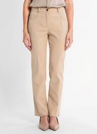 Pantalon slim elasticitate mărime normală bej JUMFIL femeie