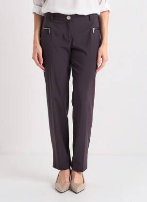 Pantalon slim elasticitate mărime normală violet 3322 femeie