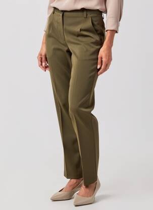 Pantalon slim talie înaltă talie înaltă verde JUMFIL femeie