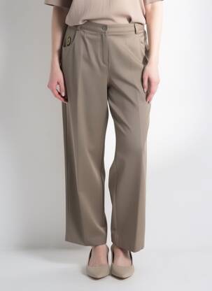 Pantalon drept elasticitate mărime normală maro JUMFIL femeie