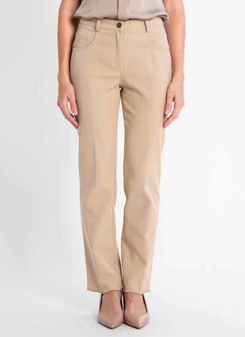 Pantalon slim elasticitate mărime normală bej JUMFIL femme