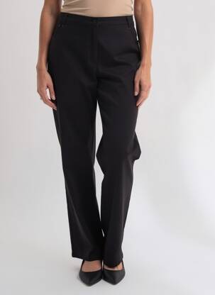 Pantalon drept elasticitate mărime normală negru DIANE LAURY femeie