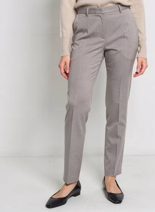 Pantalon slim elasticitate mărime normală maro JUMFIL femeie