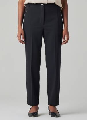 Pantalon drept elasticitate mărime normală negru JUMFIL femeie