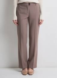 Pantalon drept elasticitate mărime normală maro JUMFIL femeie