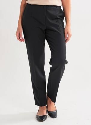 Pantalon drept țesătură crep mărime normală negru JUMFIL femeie