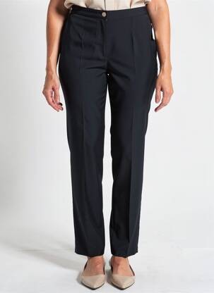 Pantalon slim talie elastică mărime normală albastru JUMFIL femeie