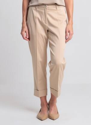 Pantalon 7/8 elasticitate mărime normală bej JUMFIL femeie