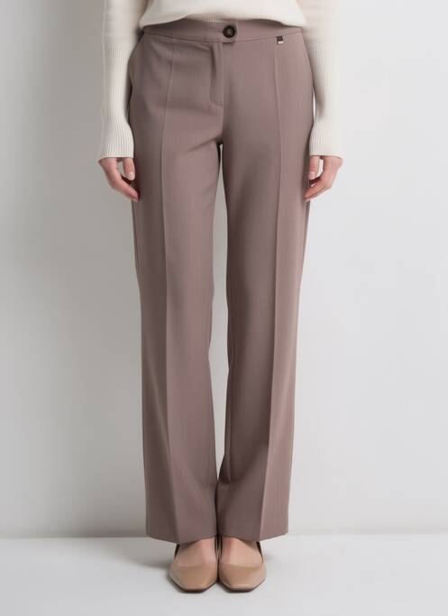 Pantalon drept elasticitate mărime normală maro JUMFIL femme