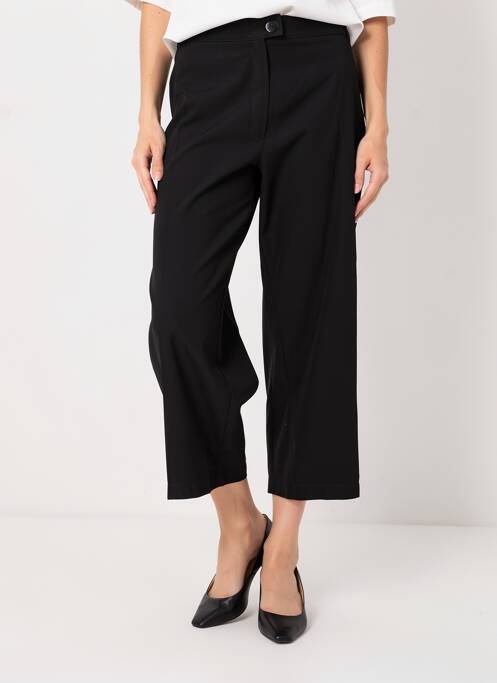 Pantalon 7/8 talie elastică mărime normală negru JUMFIL femme