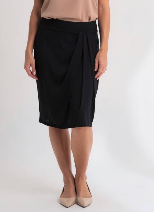 Fustă midi croială dreaptă negru JUMFIL femme
