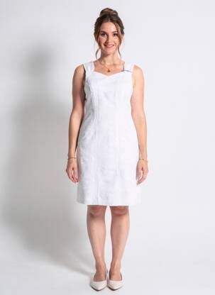 Rochie midi fără mâneci fără mâneci gri QUATTRO femeie