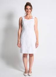 Rochie midi fără mâneci fără mâneci gri QUATTRO femme