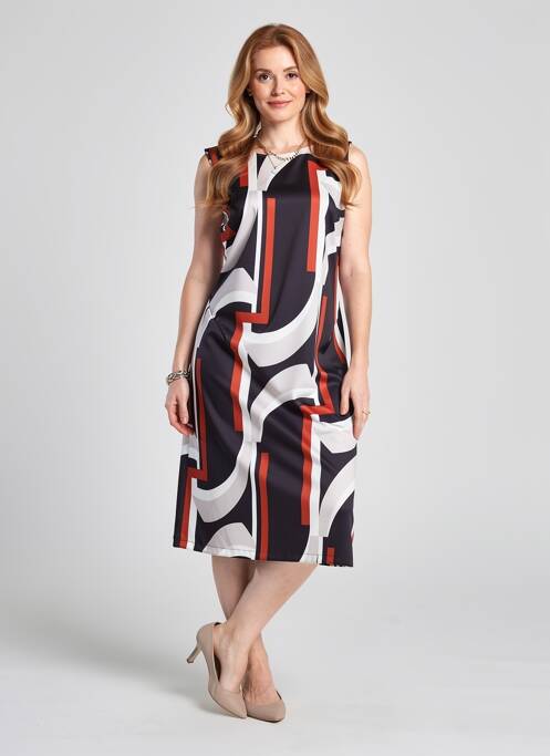 Rochie midi fără mâneci fără mâneci portocaliu QUATTRO femme