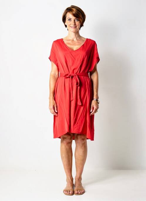 Rochie scurtă mâneci scurte mâneci scurte roșu QUATTRO femme