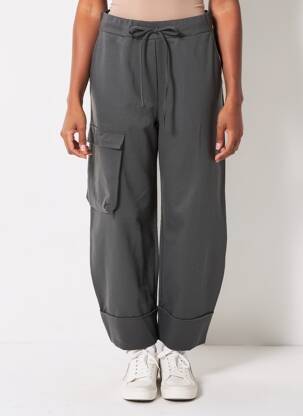 Pantalon cargo buzunare gri KEDZIOREK femeie