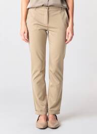 Pantalon slim buzunare bej HBT femeie