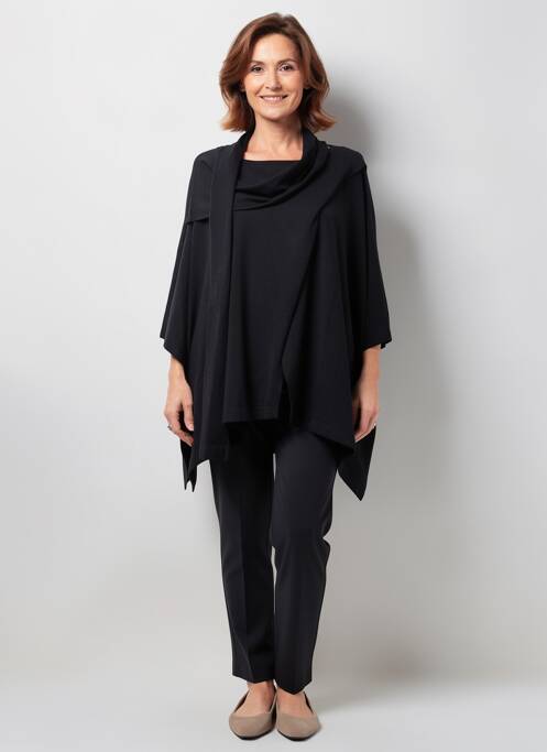 Pulover tunică mâneci 3/4 mâneci 3/4 negru SCORZZO femme