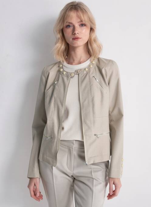 Jachete casual guler rotund bej QUATTRO femme