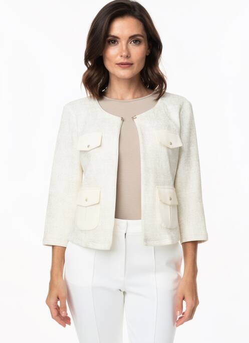 Jachete casual guler rotund bej QUATTRO femme