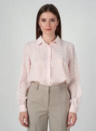Cămașă țesătură crep mâneci lungi roz QUATTRO femme