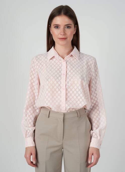 Cămașă țesătură crep mâneci lungi roz QUATTRO femme