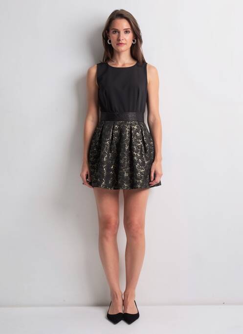 Rochie scurtă fără mâneci fără mâneci negru QUATTRO femme