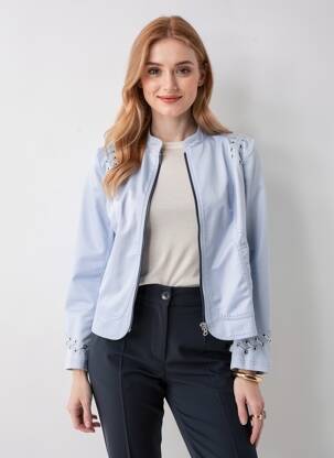 Jachete casual buzunare violet QUATTRO femeie