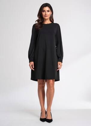 Rochie scurtă mâneci lungi mâneci lungi negru MD'M femeie