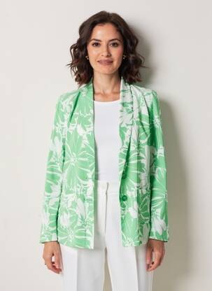 Sacou guler șal verde MD'M femeie