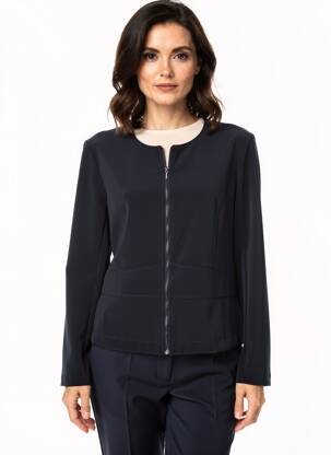 Jachete elegante țesătură crep albastru DIANE LAURY femeie