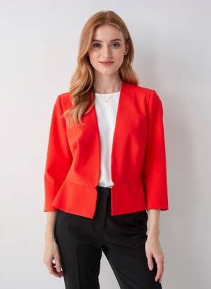 Jachete elegante guler în v portocaliu MICHAELA LOUISA femme