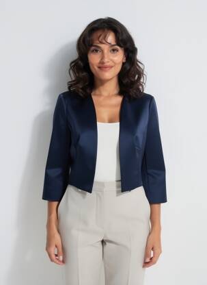 Bolero croială cambrată albastru VERA MONT femeie