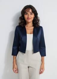 Bolero croială cambrată albastru VERA MONT femme