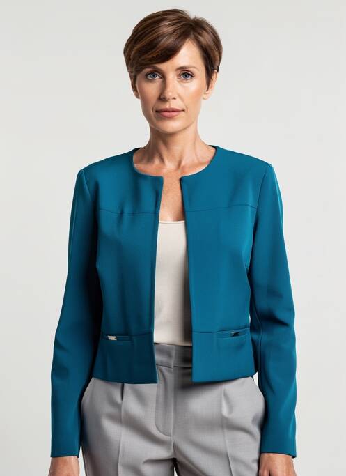 Jachete elegante țesătură crep verde GREGORY PAT femme