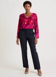 Tricou mâneci lungi mâneci lungi violet AGATHE & LOUISE femme