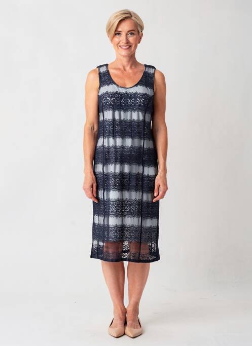 Rochie midi fără mâneci fără mâneci albastru GREGORY PAT femme