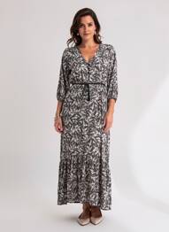 Rochie lungă mâneci lungi mâneci lungi negru LA FEE MARABOUTEE femeie