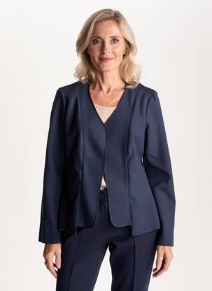 Jachete casual croială cambrată albastru FRANCE RIVOIRE femeie