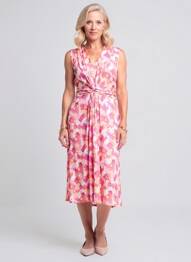Rochie lungă fără mâneci fără mâneci roz JULIE GUERLANDE femme