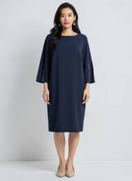 Rochie midi mâneci lungi mâneci lungi albastru FRANK WALDER femme